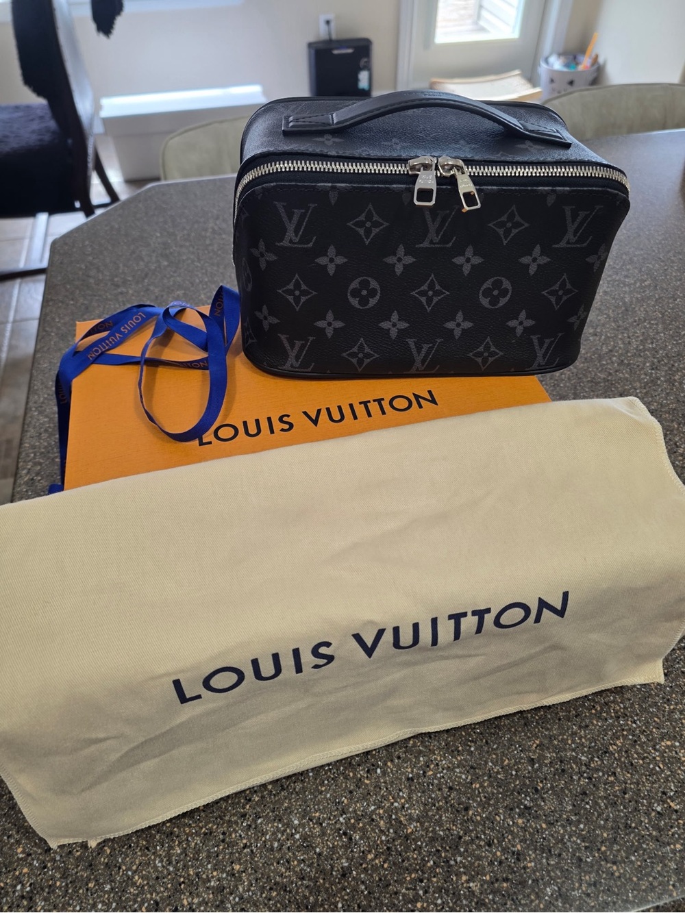 Louis Vuitton Monogram Eclipse Cosmetic Pouch - Black